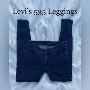 Levi’s 535, Jean Leggings, Dark Wash Denim, Indigo, Women's, Size 9M, Skinny